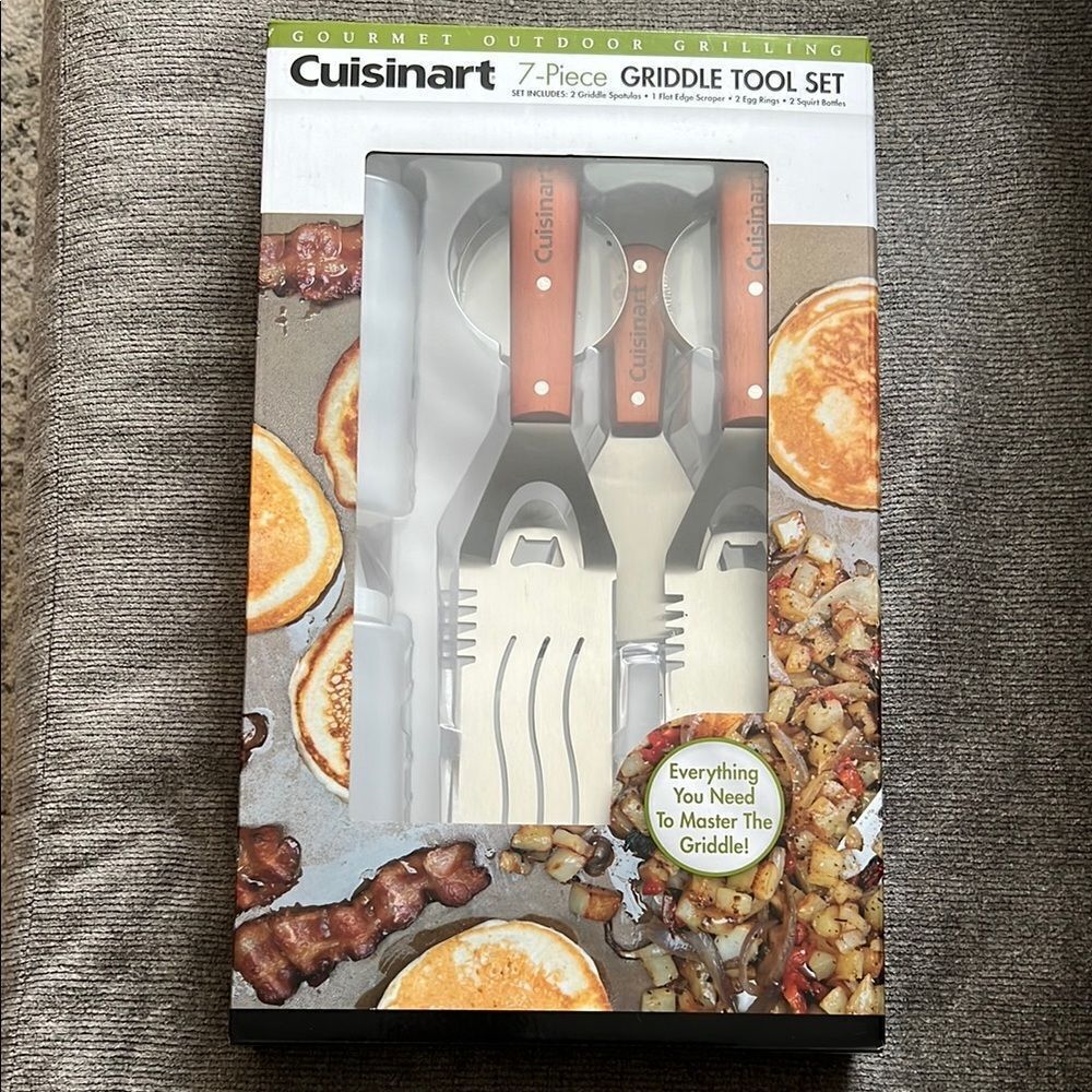 Cuisinart 7-Piece Griddle Tool Set - Black and Silver